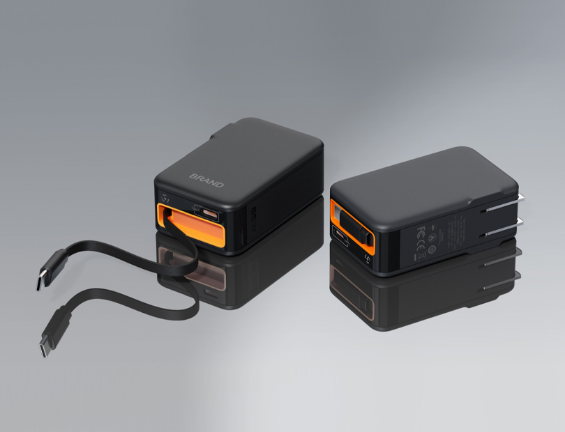 65W retractable cable charger
